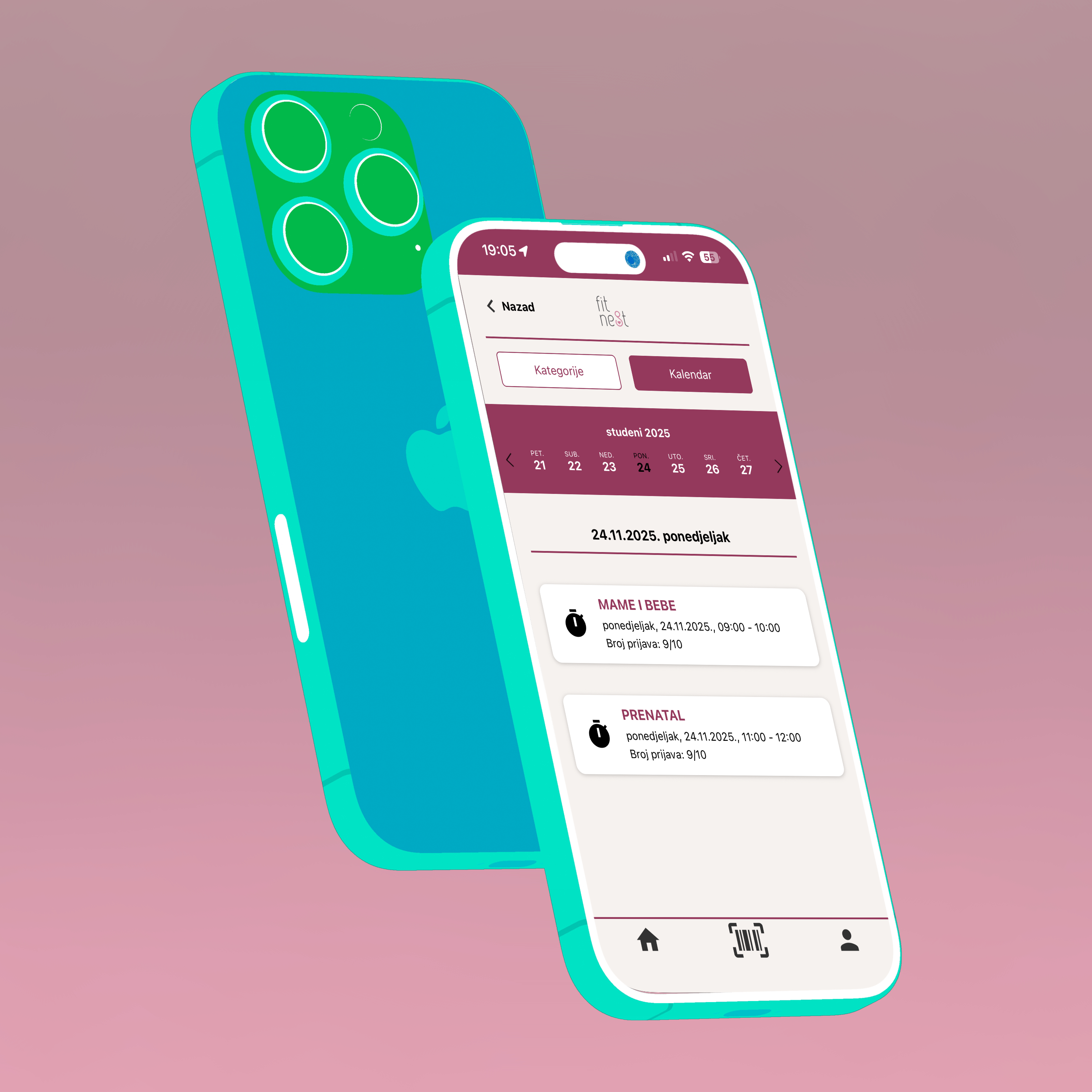 FitNest aplikacija – digitalizacija Pre & Post Natal treninga u Zagrebu