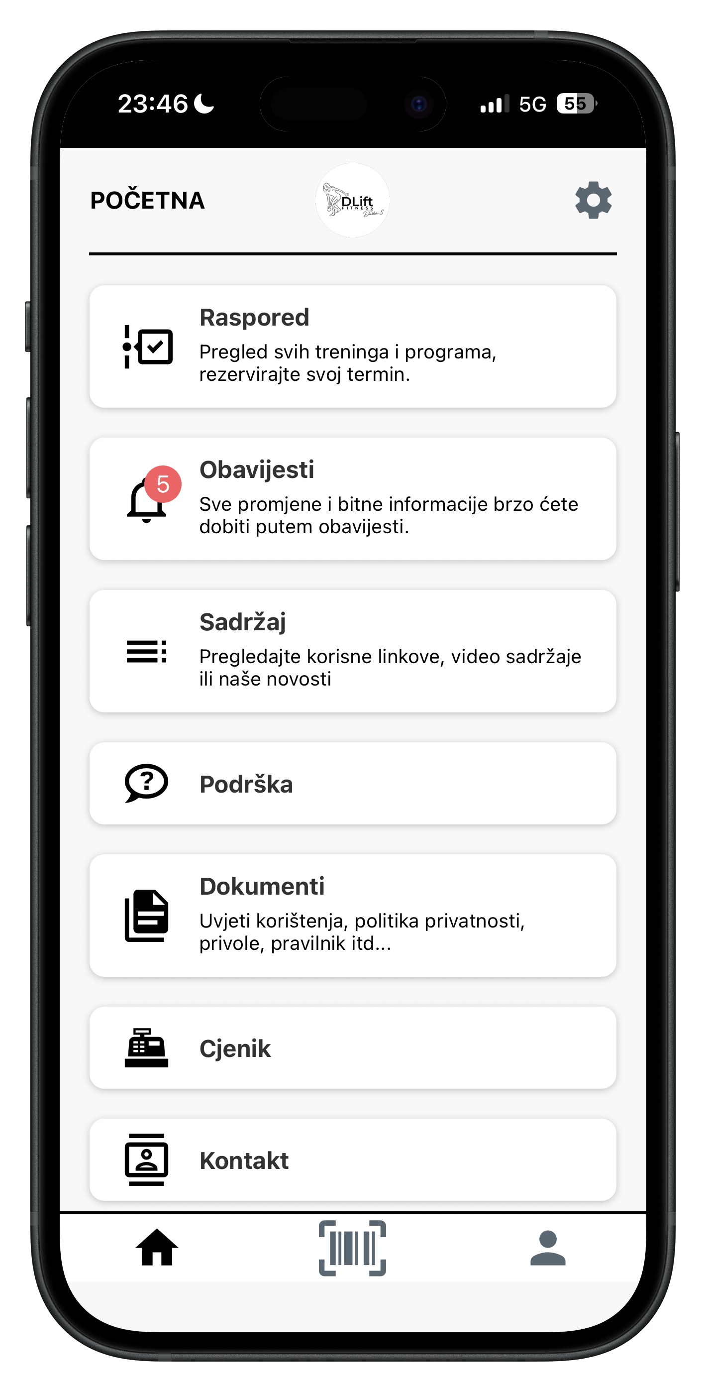 Dlift - aplikacija za grupne treninge
