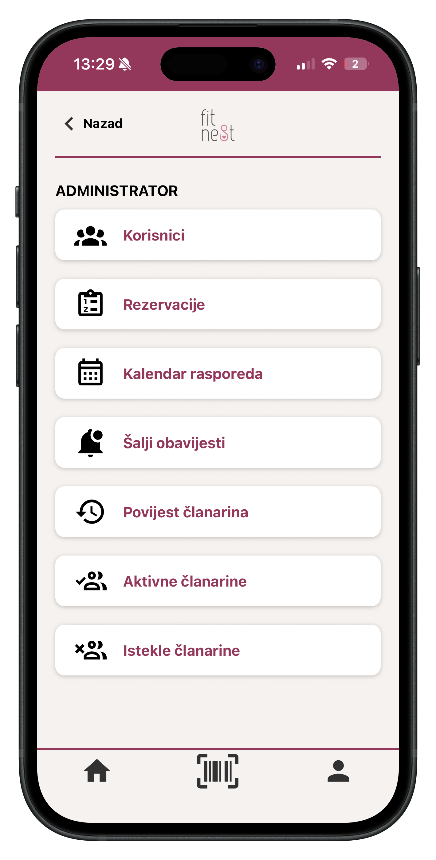 mobilna aplikacija s administracijom