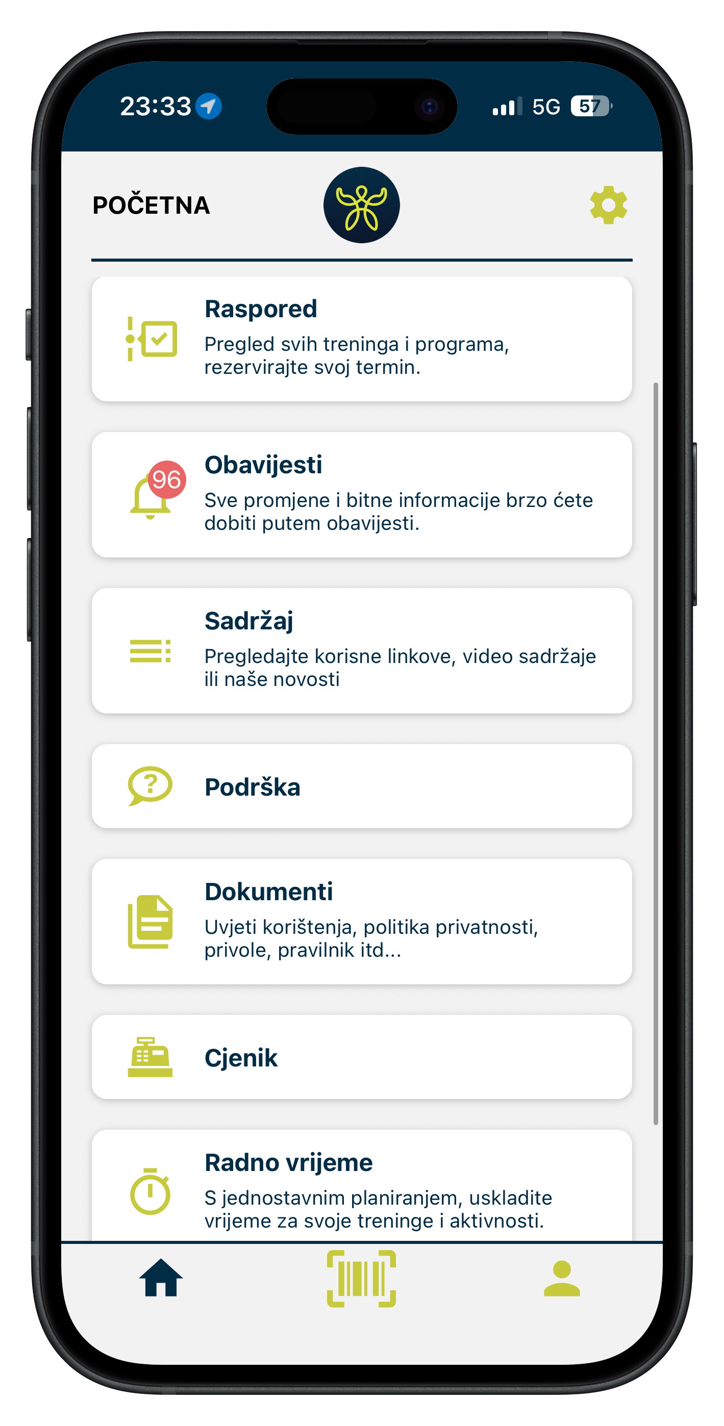 Fittime - aplikacija za gym teretanu