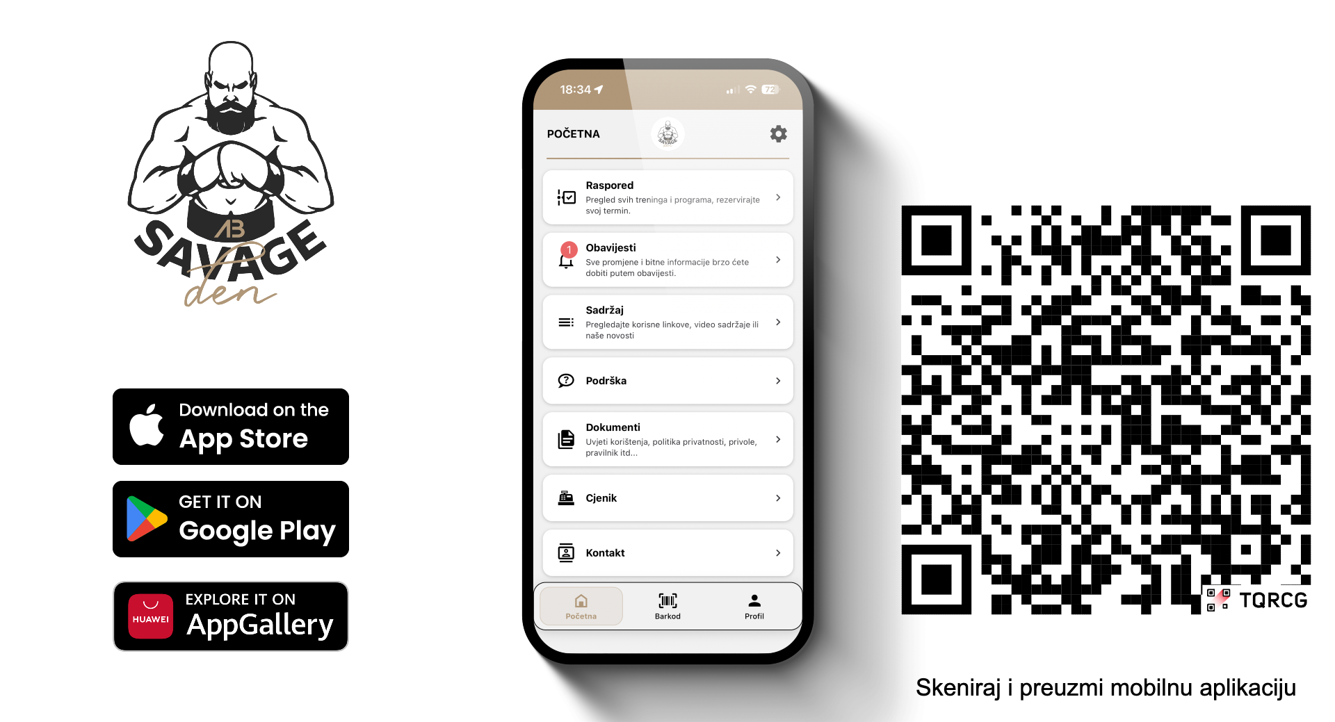 Savage Den | Aplikacija za boxing klub i evidenciju članarina